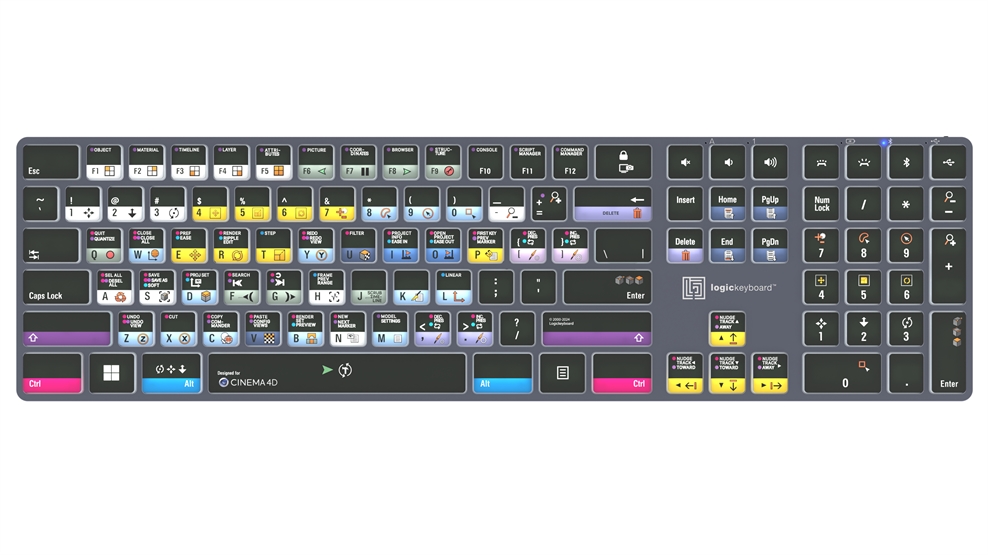 Cinema 4D<br>TITAN Wireless Backlit Keyboard - Windows<br>